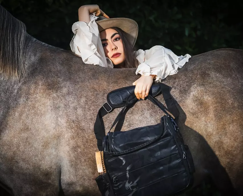 SOMÈH Grooming Bag Utility Black Camouflage