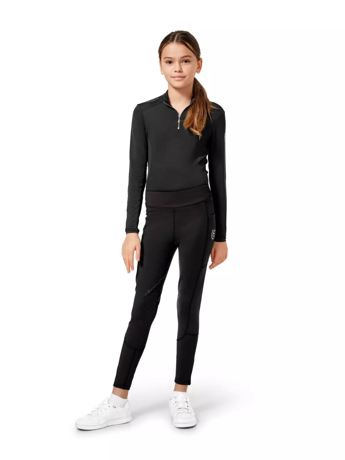 Equestrian Stockholm Ridetights Movement Young Rider F/G - Svart