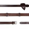 Dyon 13mm Rubber Reins 7 Leather Loops New English Collection - Gummitøyle med stoppere