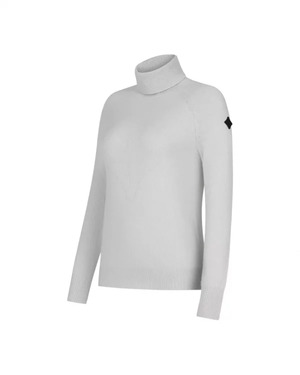 Trolle Projects Tonal Fine Cashmere Logo Turtleneck