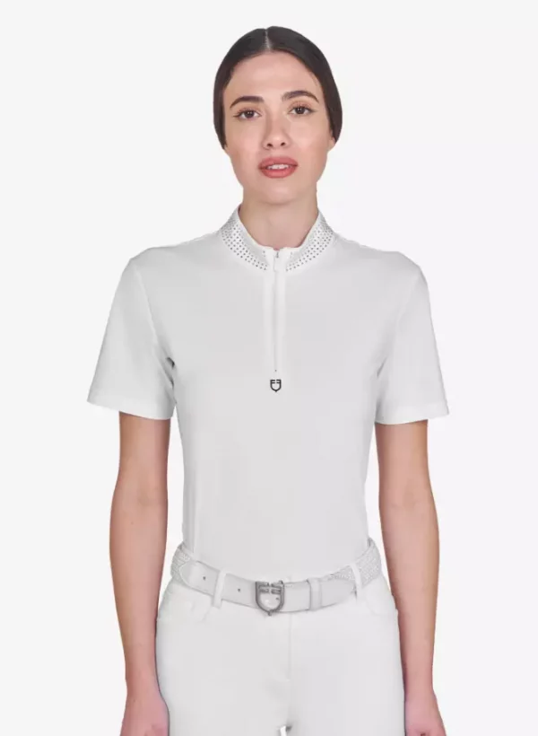 Equestro Slim Fit Training Polo skjorte