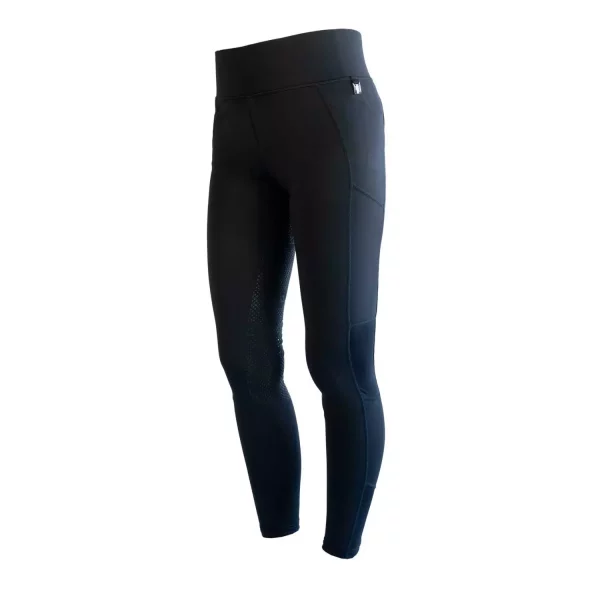Kingsland Classic Junior Kemmie Girls Full-Grip Tights _ Navy