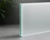 Glass 300x850mm 44.2 (8,76) frostet herdet og laminert ESG/ VSG pr stk