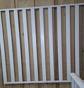 Elegant 5050 gjerdemodul 1075x965 hvit matt pr stk