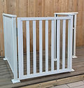 Elegant 5050 port til gjerde 1075x965 hvit matt pr stk
