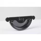 ENDESTYKKE STÅL 125MM SORT