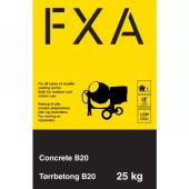 TØRRBETONG B20 FXA 25 KG PLAST PR SEK