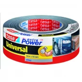 LERRETSTAPE 50M X 50MM SØLV EXTRA POWER UNIVERSALTAPE