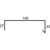 JEMTLAND VINDSKIBSL STD 4" 2M SORT PR STK