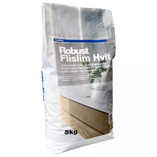 ROBUST FLISLIM HVIT 5KG