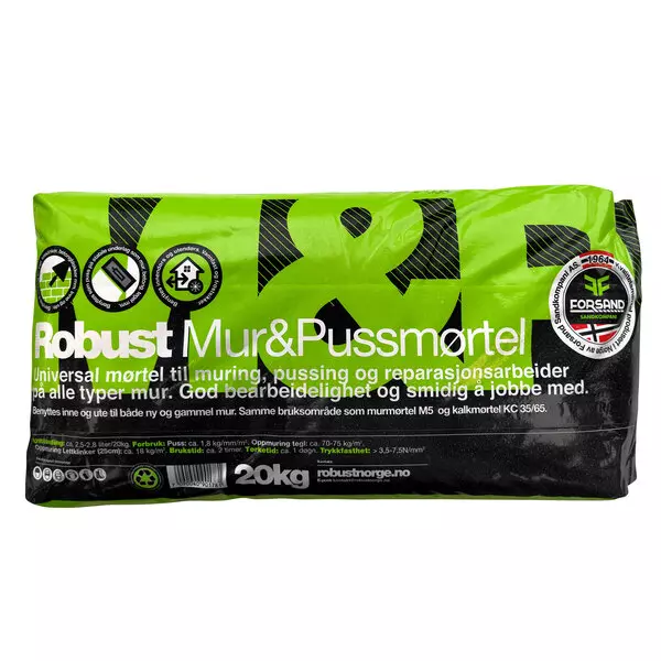 ROBUST MUR&PUSSMØRTEL 20KG