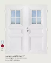 lagersalg dobbel ytterdør Sara