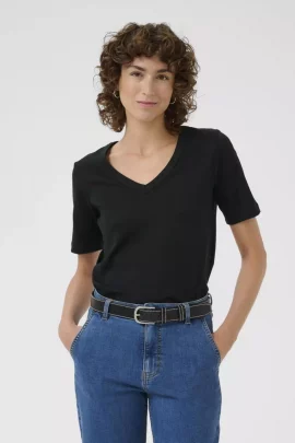 Ratansa t-shirt 100% bomull v hals