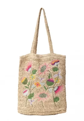 Raffia Flower Bag