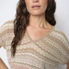Shani Zig-Zag V-neck Knit