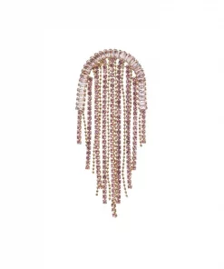 Crystal Waterfall Brooch
