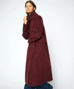 Alva Loisa Mock Neck Coat