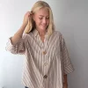 Augusta Brown stripe Shirt