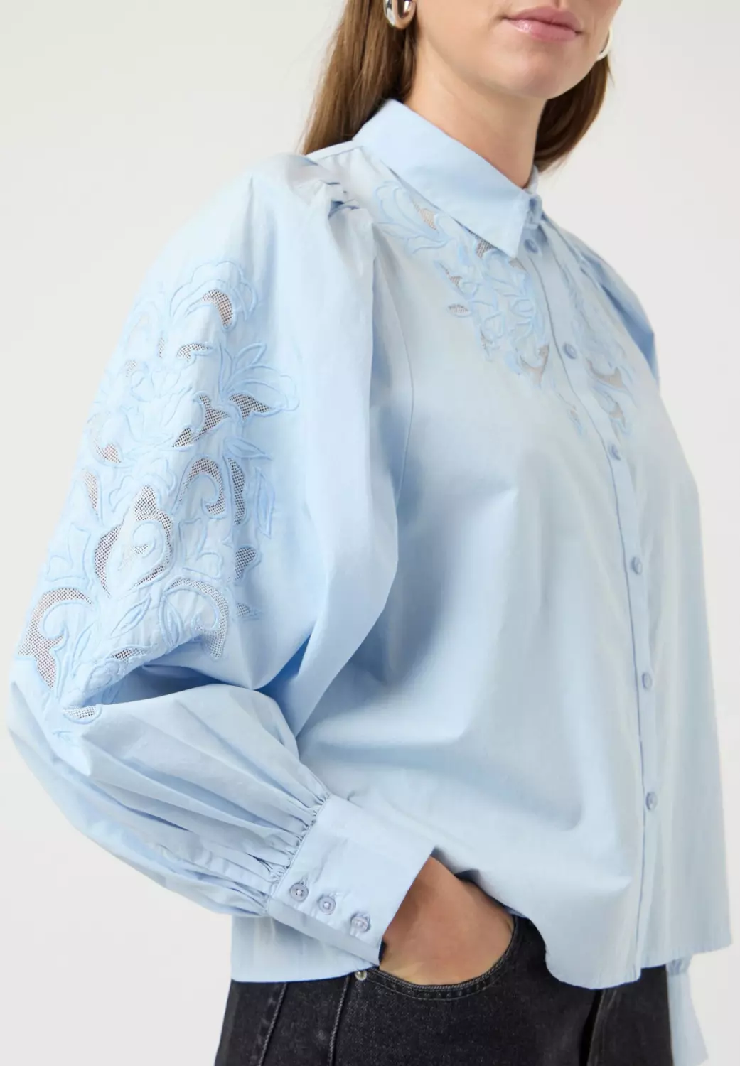 Zimia LS Shirt Lys Blå