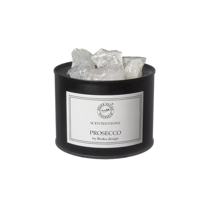Scented White Stone Prosecco 10x7cm