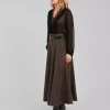 Joselina Pinstripe Maxi Skirt