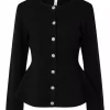 Pimi LS Peplum Knit Cardigan