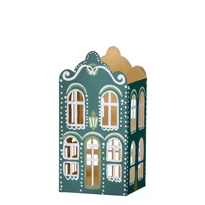 Candle Holder Gingerbread House H18cm Forest
