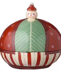 Decoration Box Ø12,5cm Santa Ruby