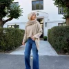 Shawl V-Shape - Brushed Cashmere