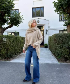 Shawl V-Shape - Brushed Cashmere