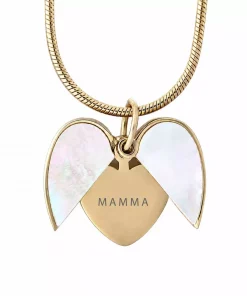 Hjerteåpner smykke perlemor - MAMMA