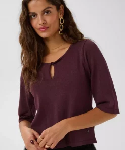 Zaria Knit SS Pullover