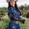 Button Up Jersey Shirt - Cowgirl Tuff