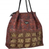 Hay Bag - Tooled Leather Design - Tough 1
