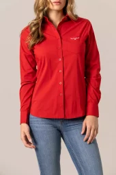 Ladies KR Shirt - Rød Skjorte - Kimes Ranch