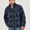 Aztec Blå Fleece Jakke - Wrangler