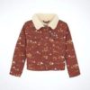 Wrangler - Girls Southwestern Print Denim Jacket - Burgundy