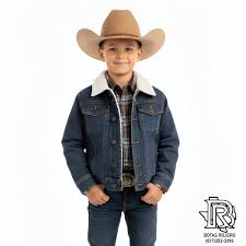 BOY'S WRANGLER RUSTIC SHERPA LINED DENIM JACKET