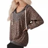 Ranch Life - Khaki Ribbed Leopard Print Sweatshirt
