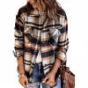 Ranch Life - Geometric Plaid Print Pocketed Shacket