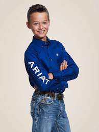 Ariat - Kids Team Logo Twill Classic Fit Shirt