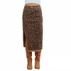 Leopard Print Denim Skirt - Ranch Life