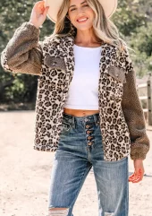 Leopard Button Up Jacket - Ranch Life