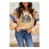 Horses Graphic Aztec Sweatshirt - Ranch Life