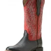 WMS Round Up W Toe Western Boot