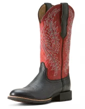 WMS Round Up W Toe Western Boot