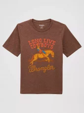Wrangler Boy's Riding Cowboy Graphic T-Shirt