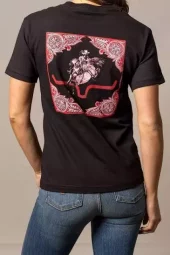 Fallon Cooper T-shirt | Hand Print Bandana Tee