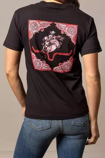 Fallon Cooper T-shirt | Hand Print Bandana Tee