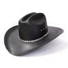 Black Straw Western Cattleman Hat - Western Express